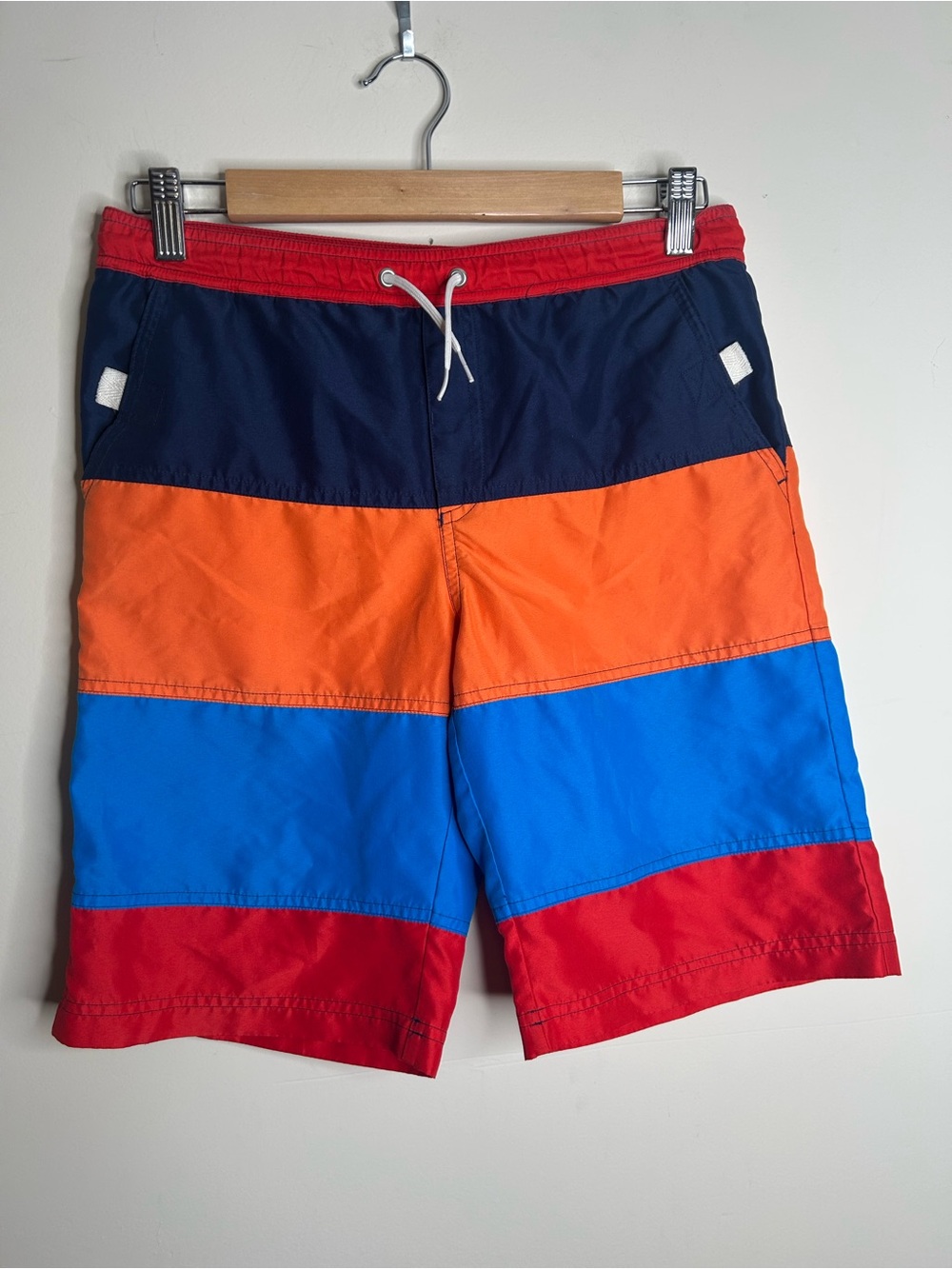 Hanna Andersson Boys Swim Shorts Stripes Size 140 (US 10)